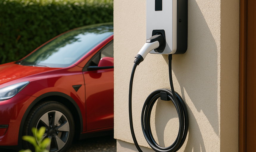 Installation borne de recharge